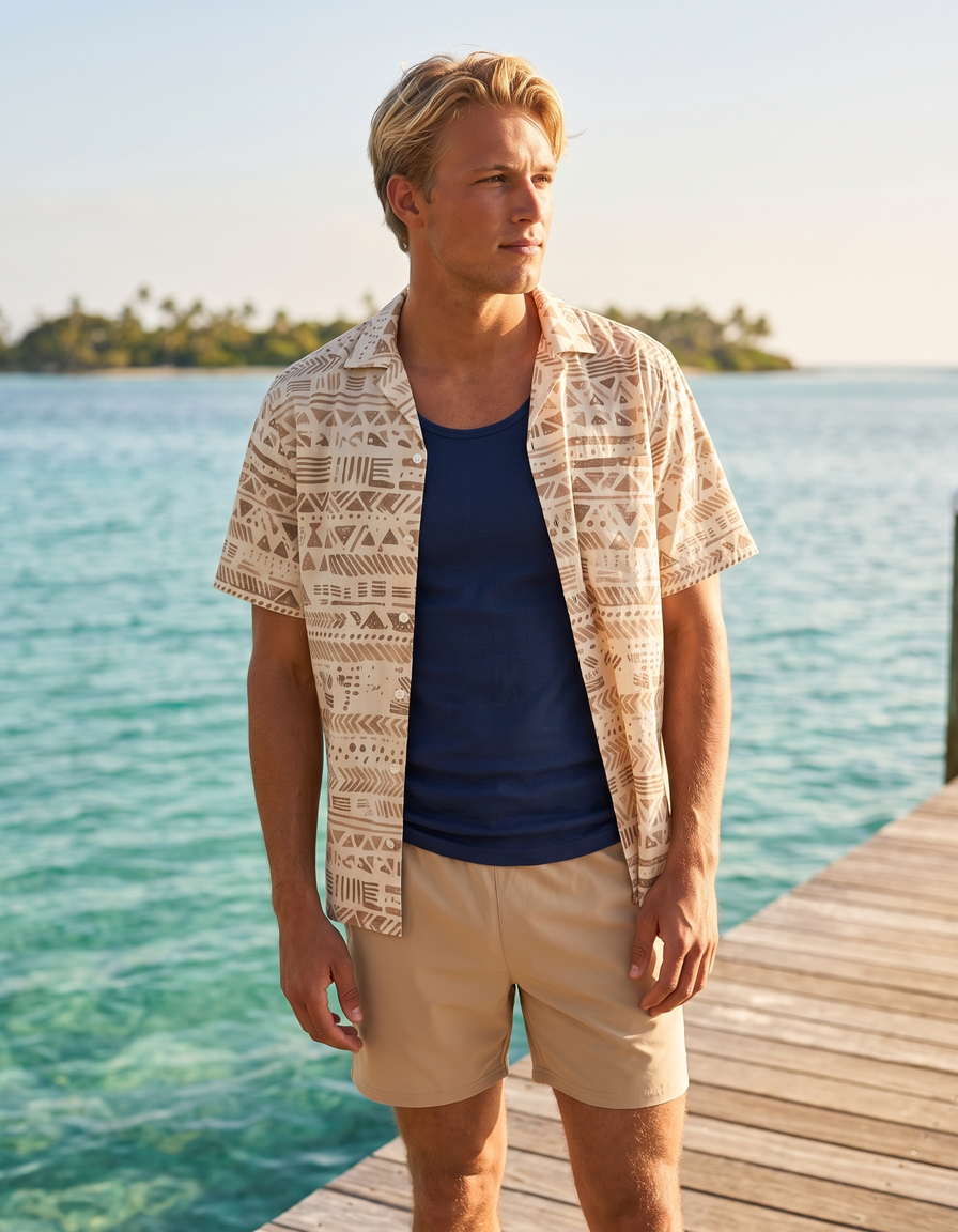 Hawaiian Shirts + Swim Trunks + Tank Top — view 1 of 7