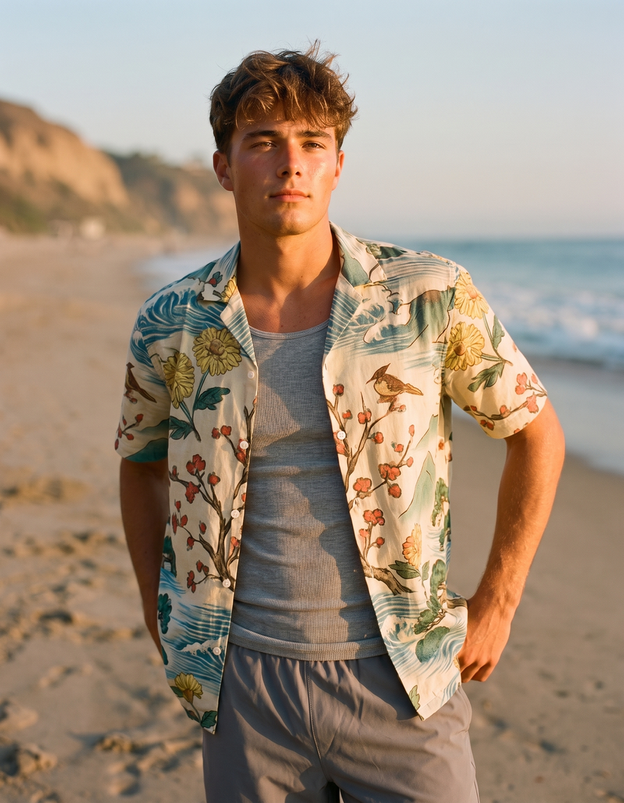 Hawaiian Shirts + Swim Trunks + Tank Top — view 1 of 7