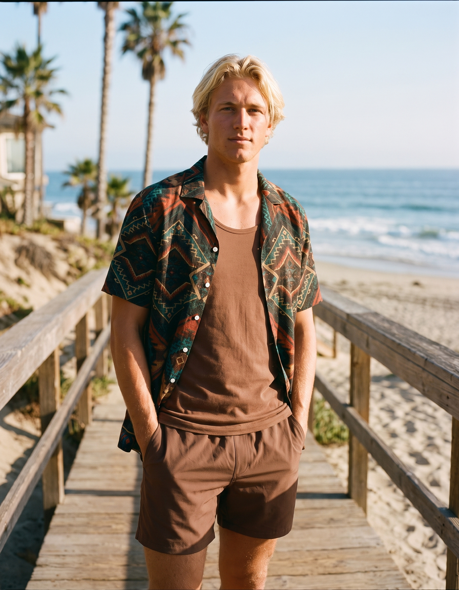 Hawaiian Shirts + Swim Trunks + Tank Top — view 1 of 7