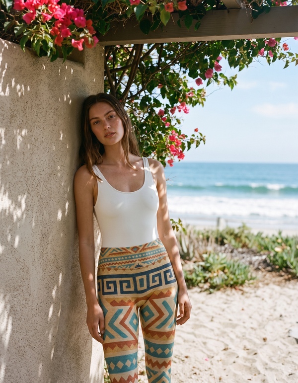 One-Piece + Swim/Gym Capri Leggings