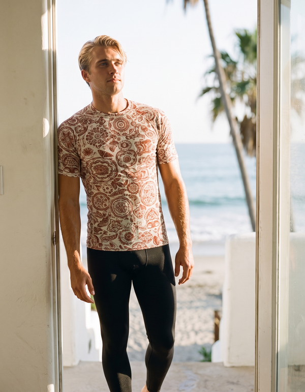 Short Sleeve Rashguard + Swim/Gym Leggings