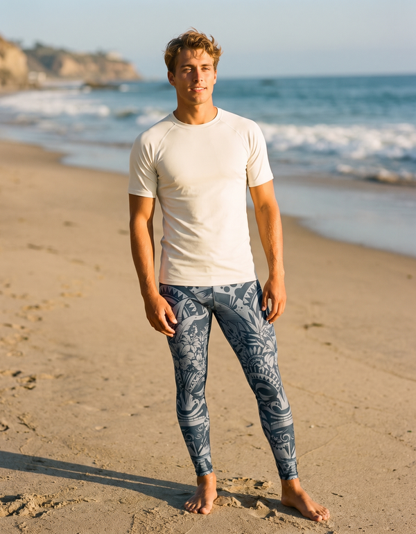 Short Sleeve Rashguard + Swim/Gym Leggings