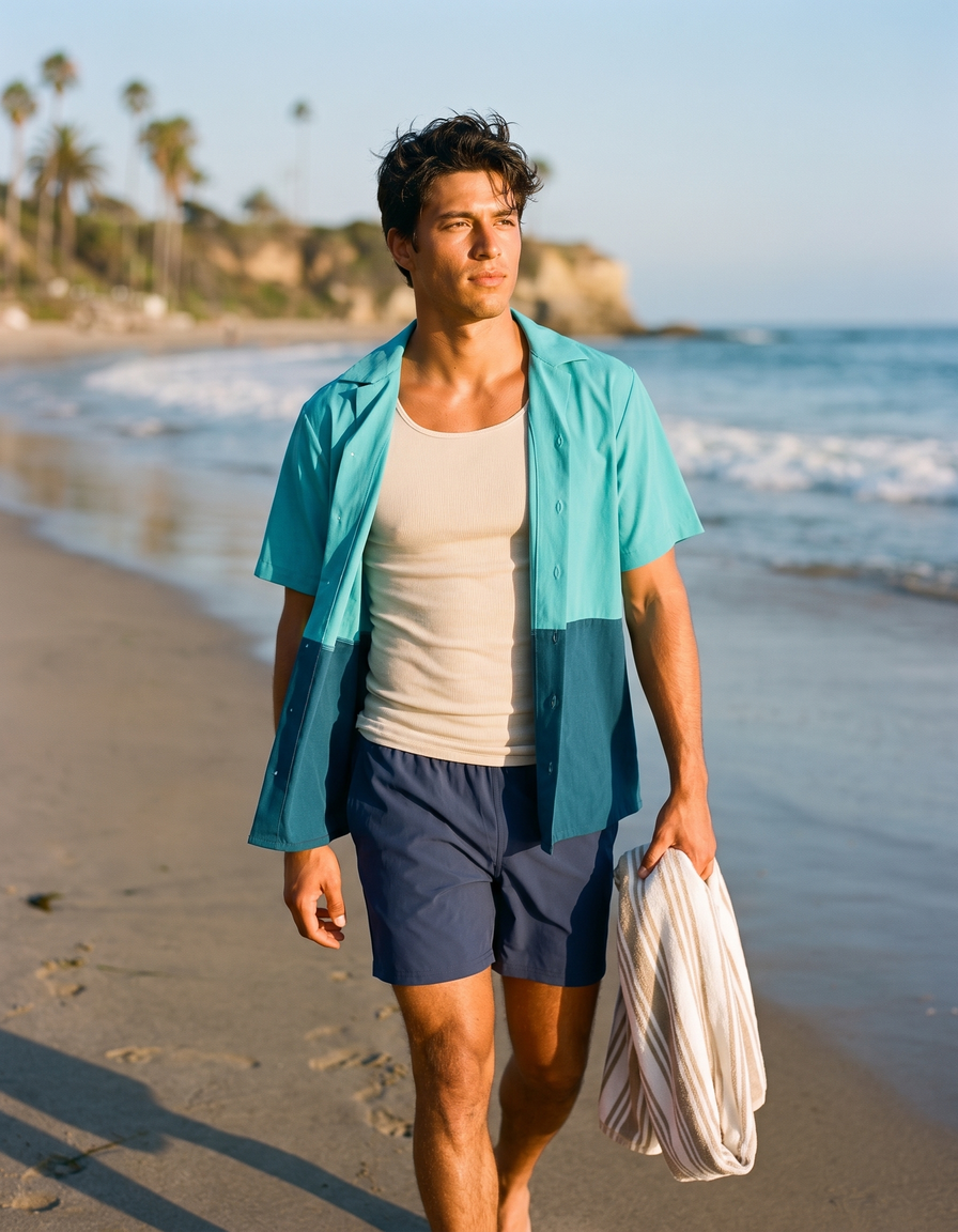 Hawaiian Shirts + Swim Trunks + Tank Top — view 1 of 7