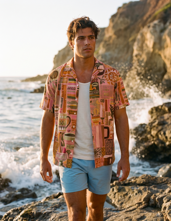 Hawaiian Shirts + Swim Trunks + Tank Top