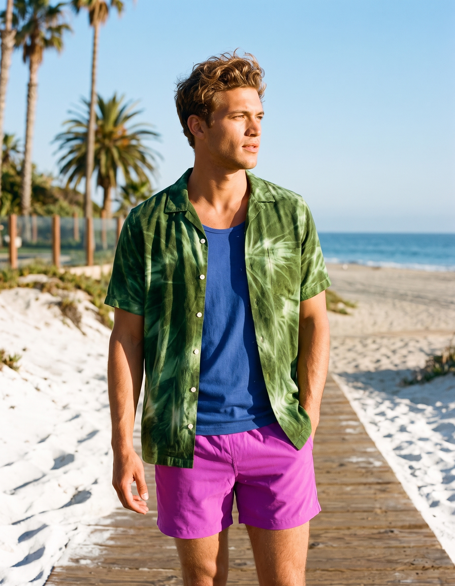 Hawaiian Shirts + Swim Trunks + Tank Top — view 1 of 7
