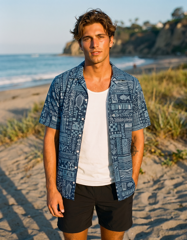 Hawaiian Shirts + Swim Trunks + Tank Top
