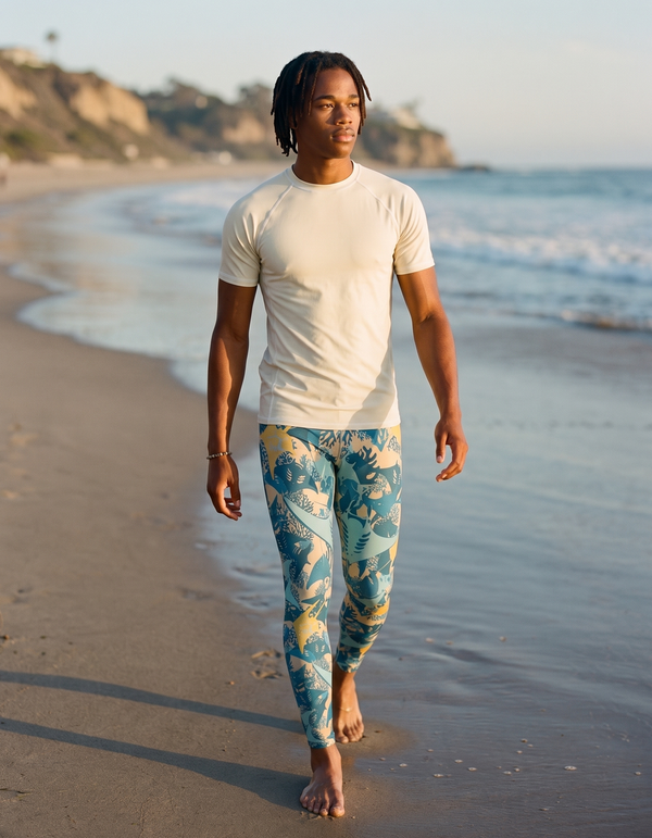 Short Sleeve Rashguard + Swim/Gym Leggings