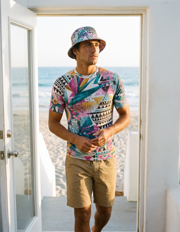 Bucket Hat + Short Sleeve Rashguard