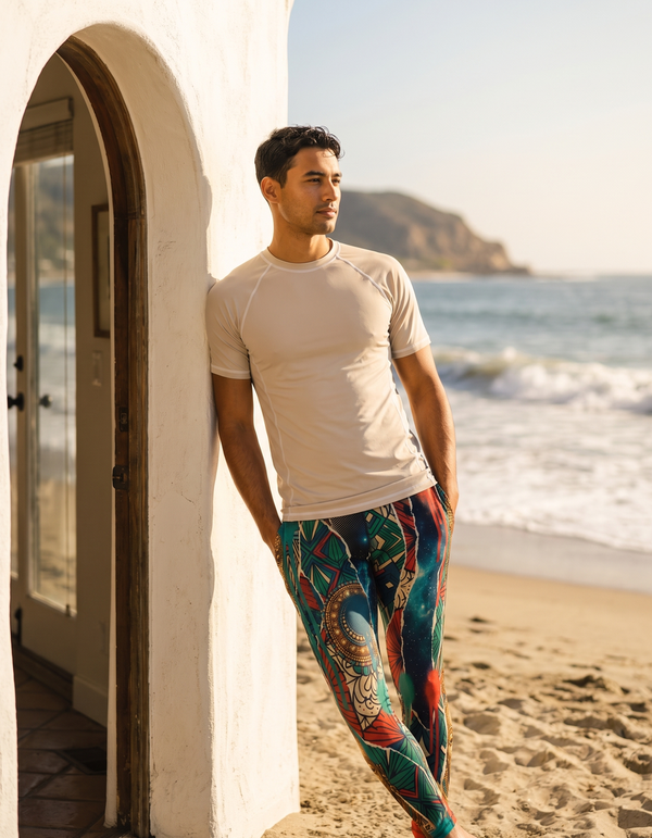 Short Sleeve Rashguard + Swim/Gym Leggings