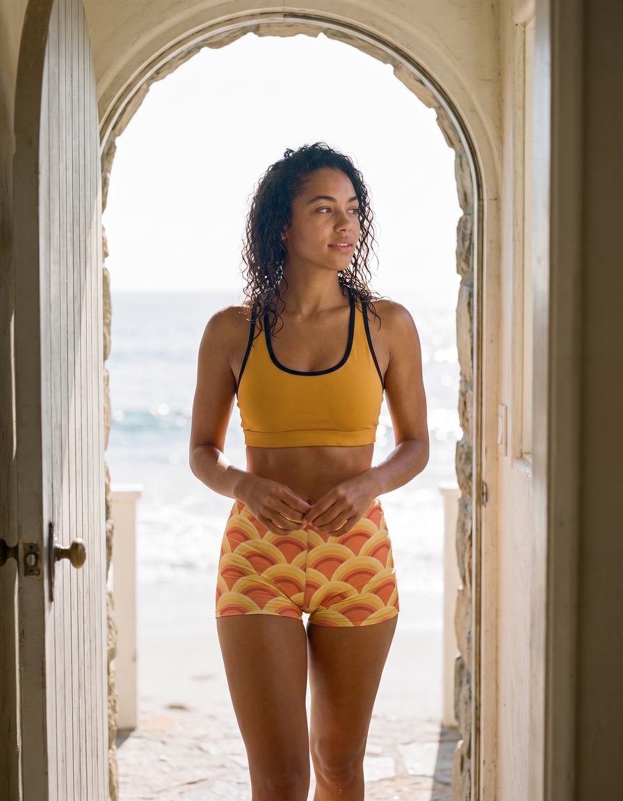 Swim/Gym Sports Bra + Shorts — view 1 of 4