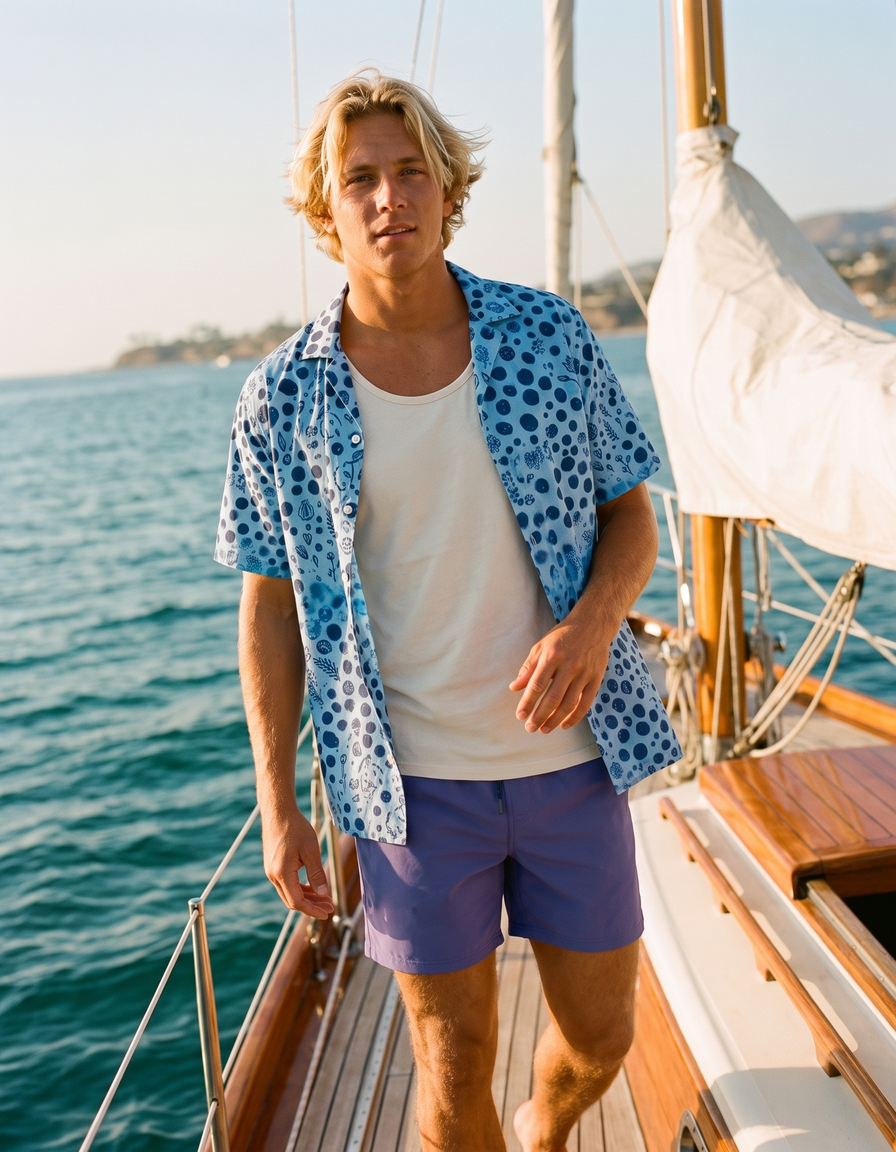 Hawaiian Shirts + Swim Trunks + Tank Top — view 1 of 7