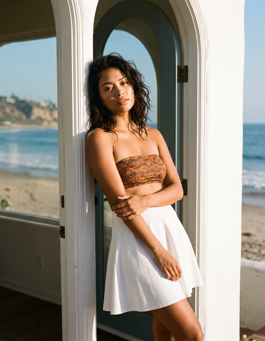 Bikini Top + Swim/Gym Beach Skirt