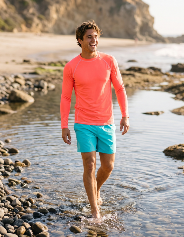 Swim Trunks + Rashguard