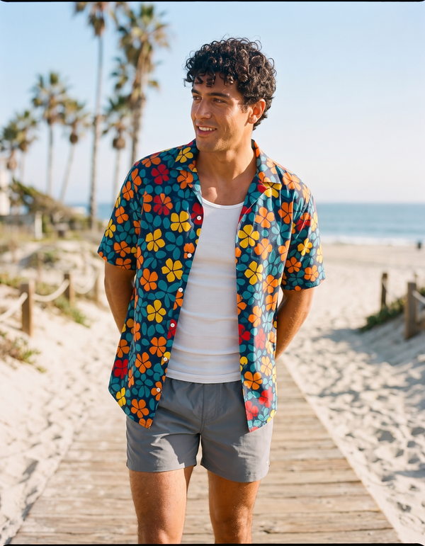 Hawaiian Shirts + Swim Trunks + Tank Top