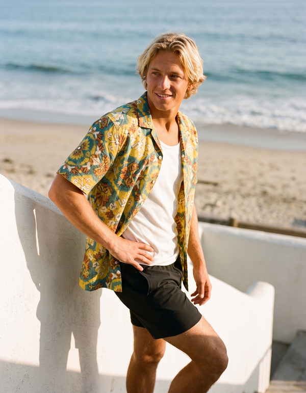 Hawaiian Shirts + Swim Trunks + Tank Top