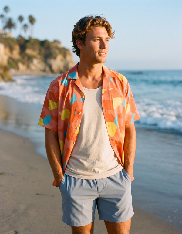 Hawaiian Shirts + Swim Trunks + Tank Top