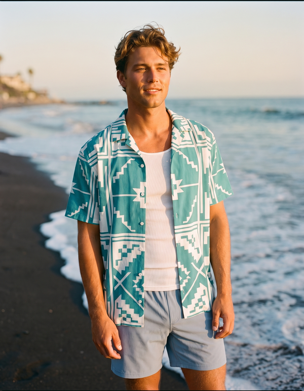 Hawaiian Shirts + Swim Trunks + Tank Top