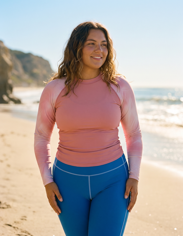 Rashguard + Swim/Gym Plus Size Leggings