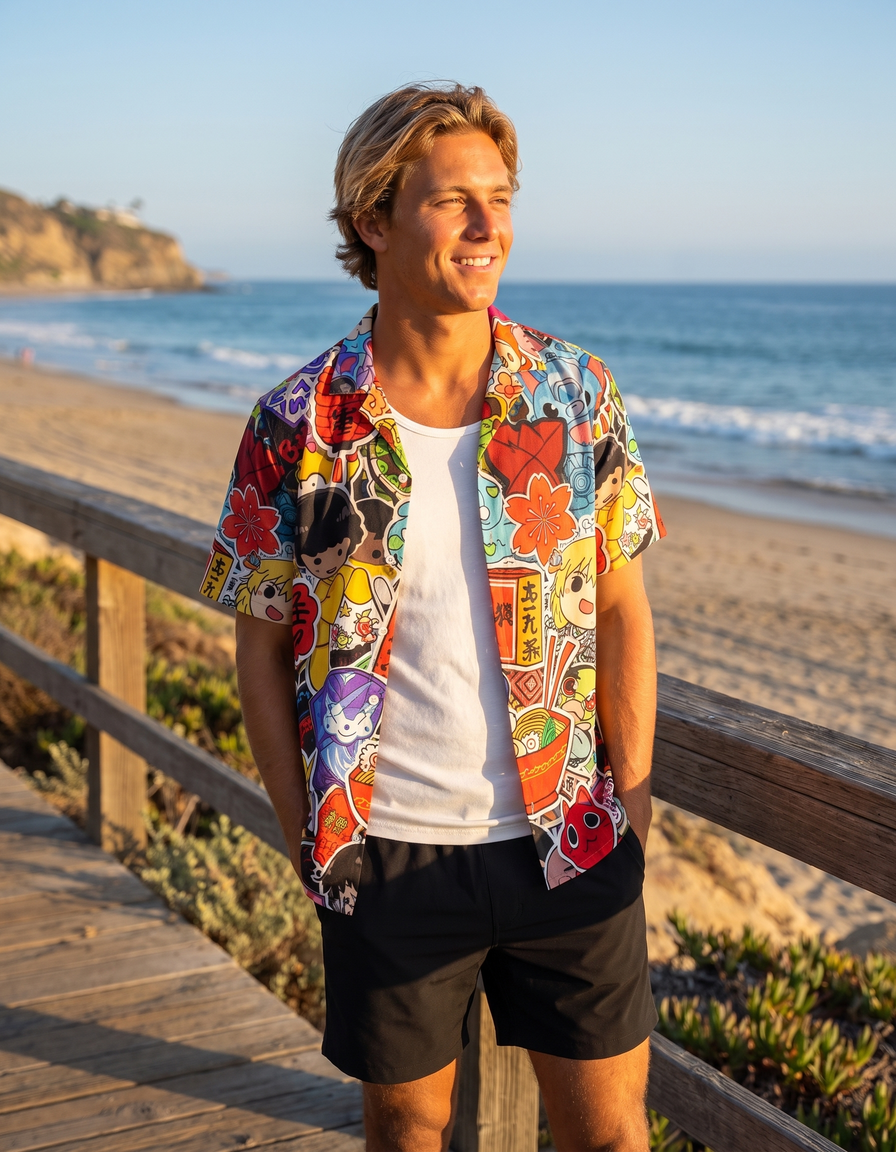 Hawaiian Shirts + Swim Trunks + Tank Top — view 1 of 7