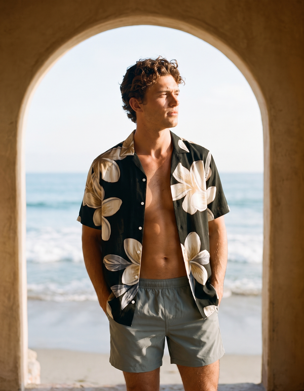 Hawaiian Shirts + Swim Trunks