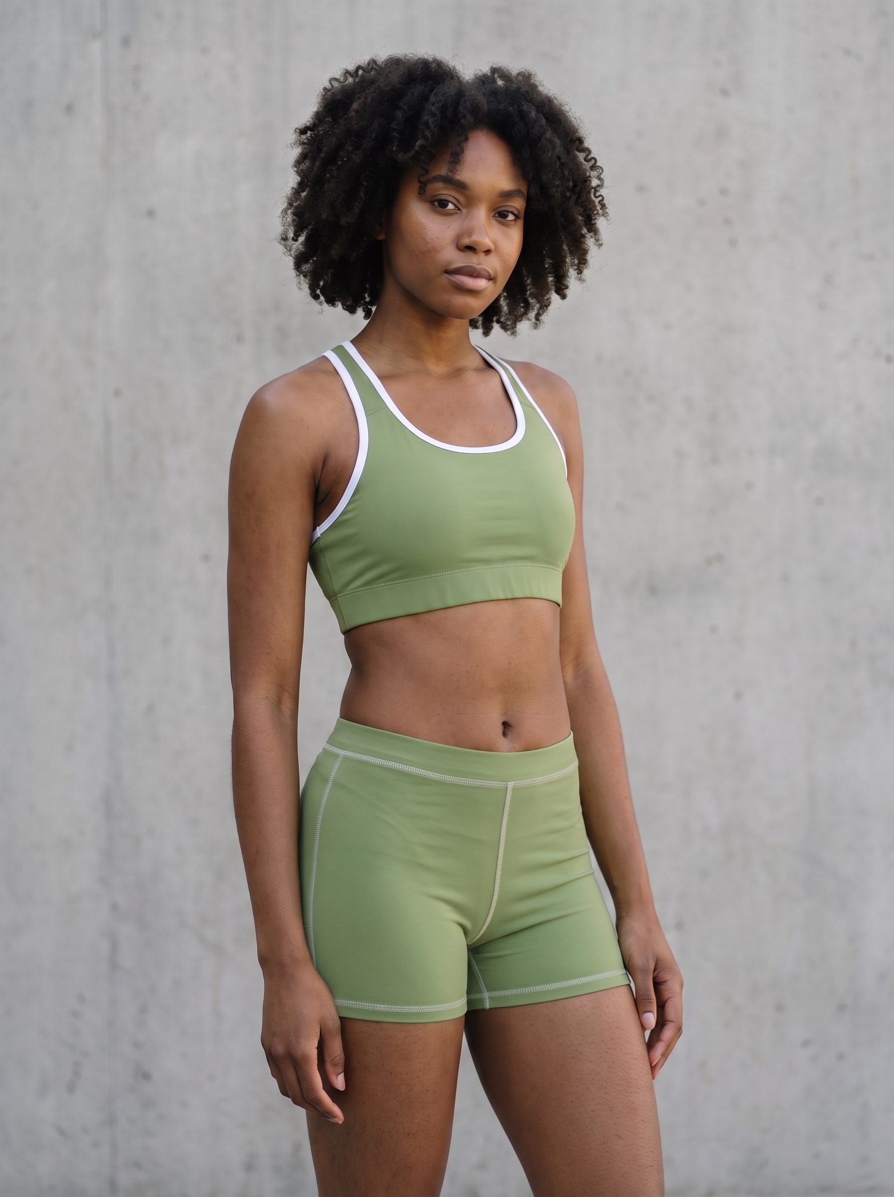 Classic Sports Bra in Asparagus