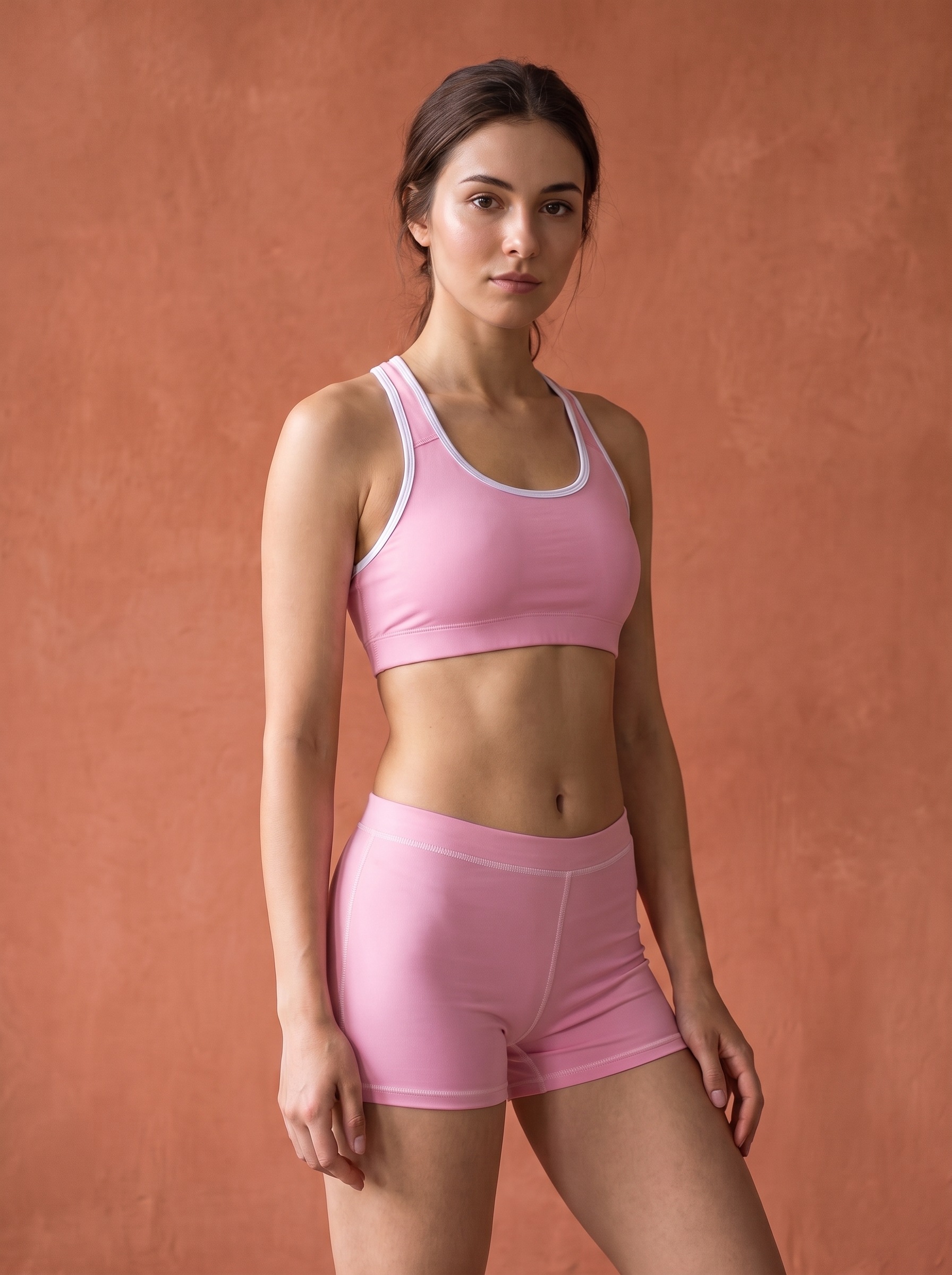 Classic Sports Bra in Baby Pink