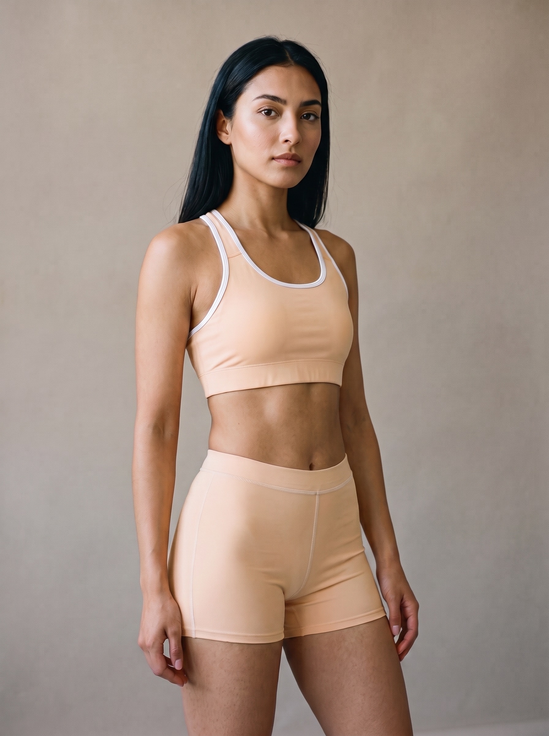 Classic Sports Bra in Bisque