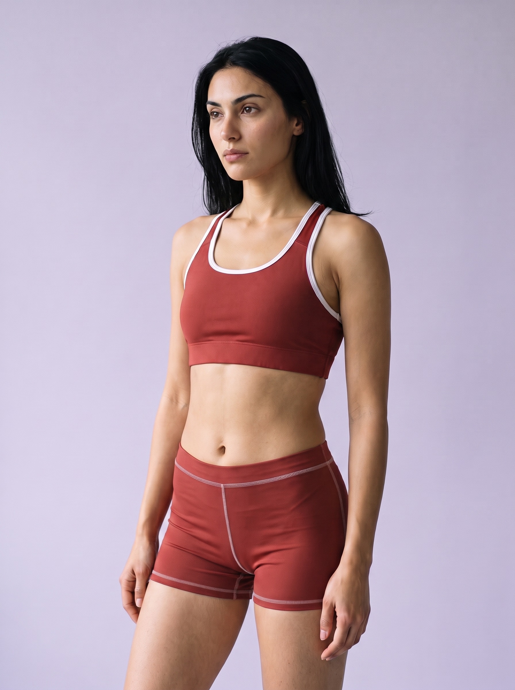 Classic Sports Bra in Brick