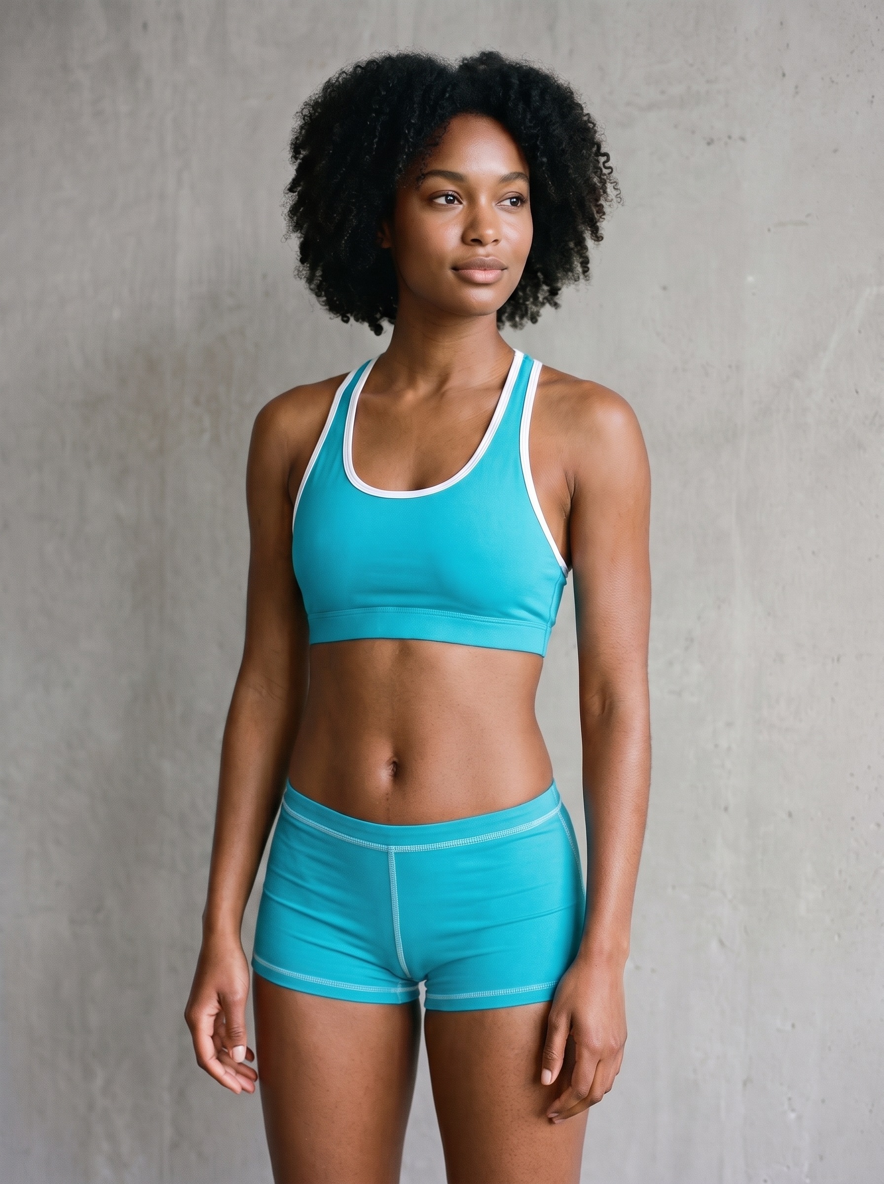 Classic Sports Bra in Caribbean Blue