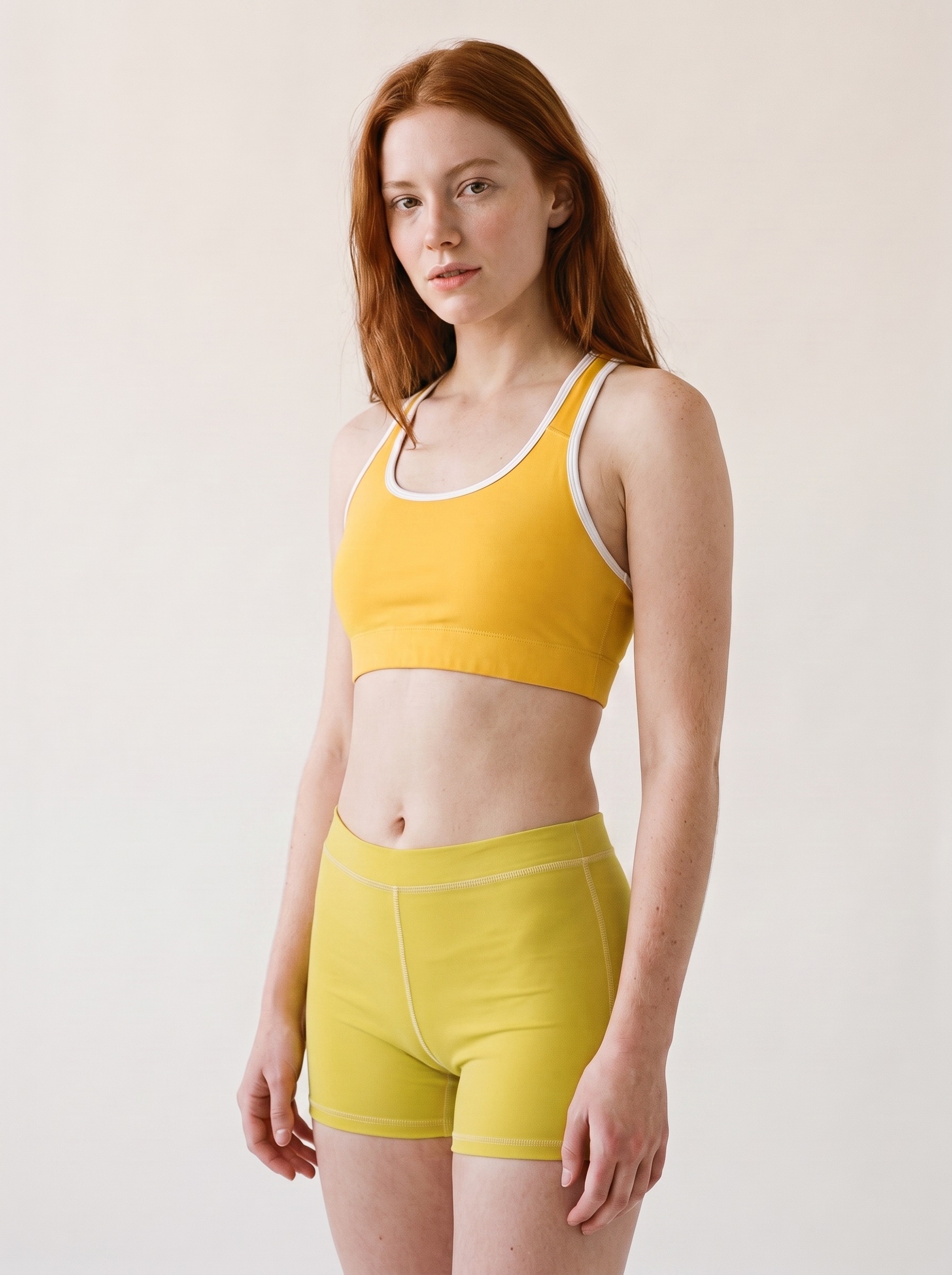 Classic Sports Bra in Custard
