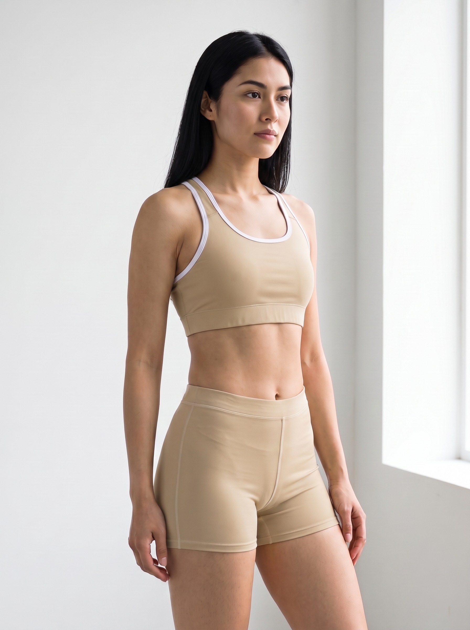 Classic Sports Bra in Doeskin