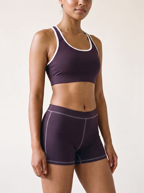 Eggplant Short Shorts Short Shorts — Lolekai