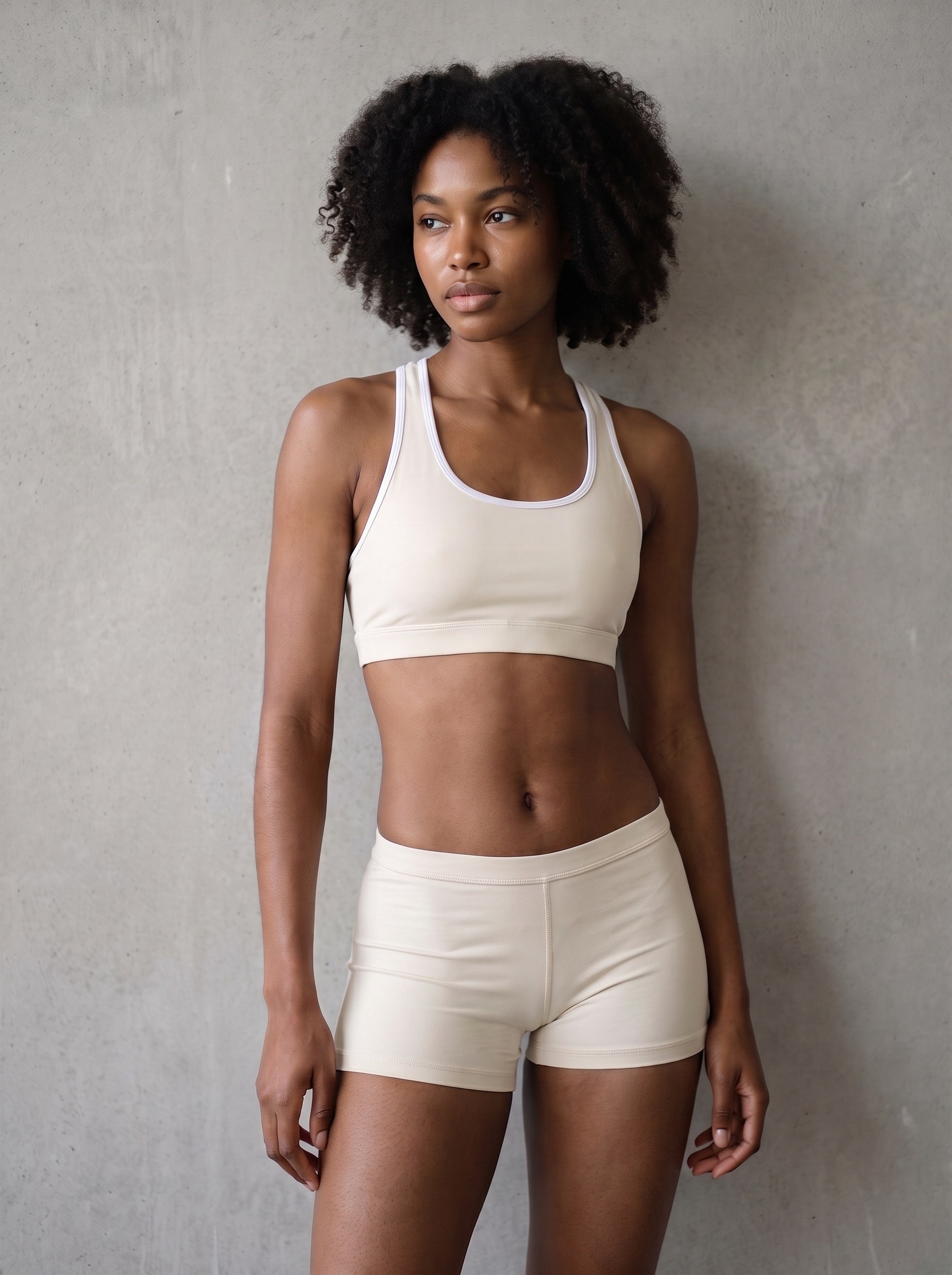 Classic Sports Bra in Eggshell