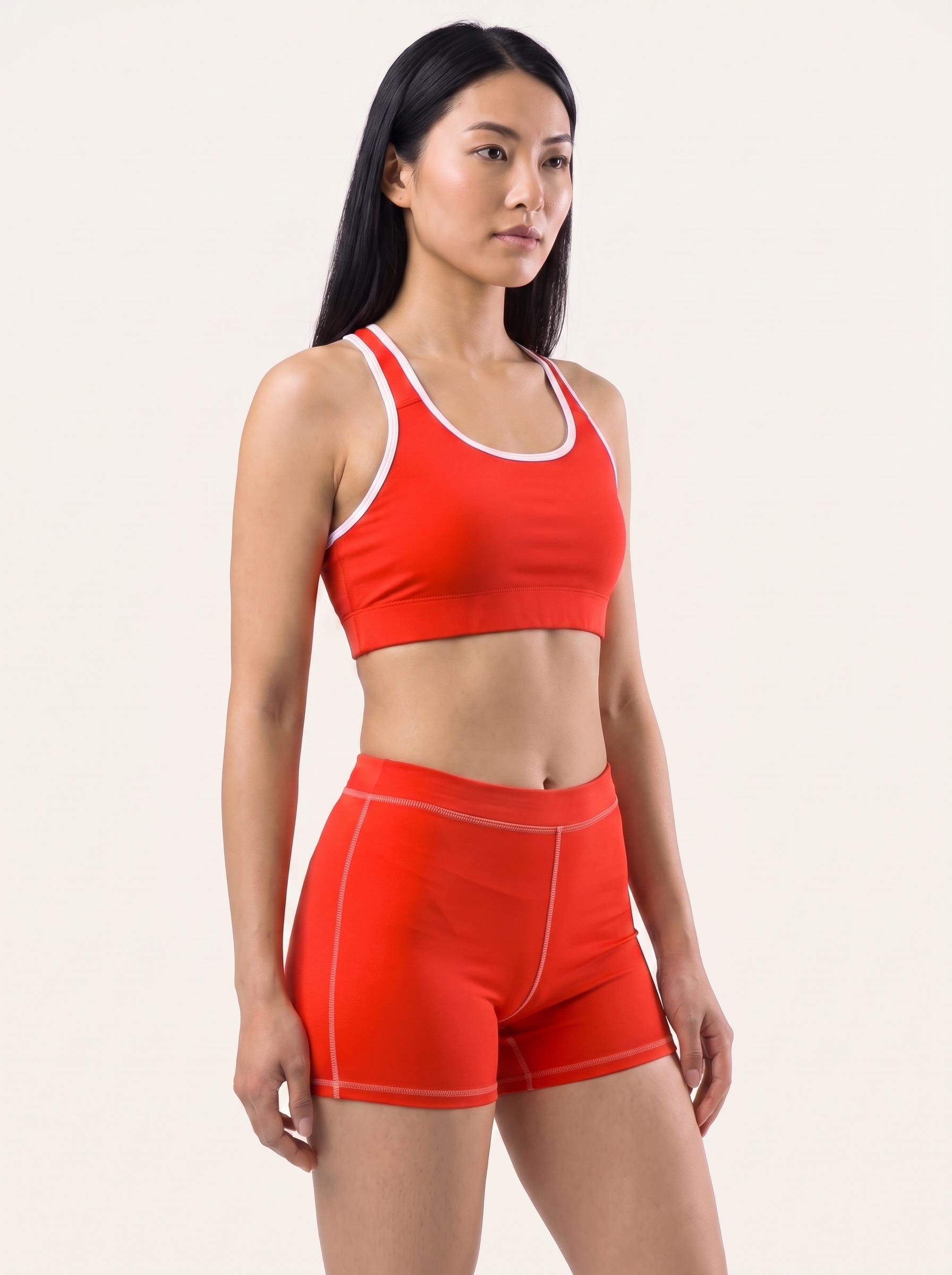 Classic Sports Bra in Ferrari Red