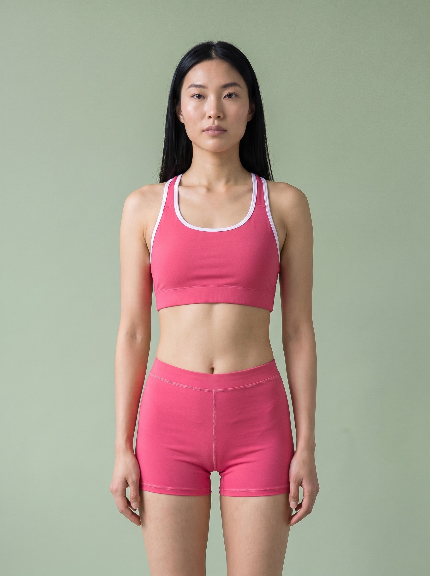 Classic Sports Bra in Hibiscus