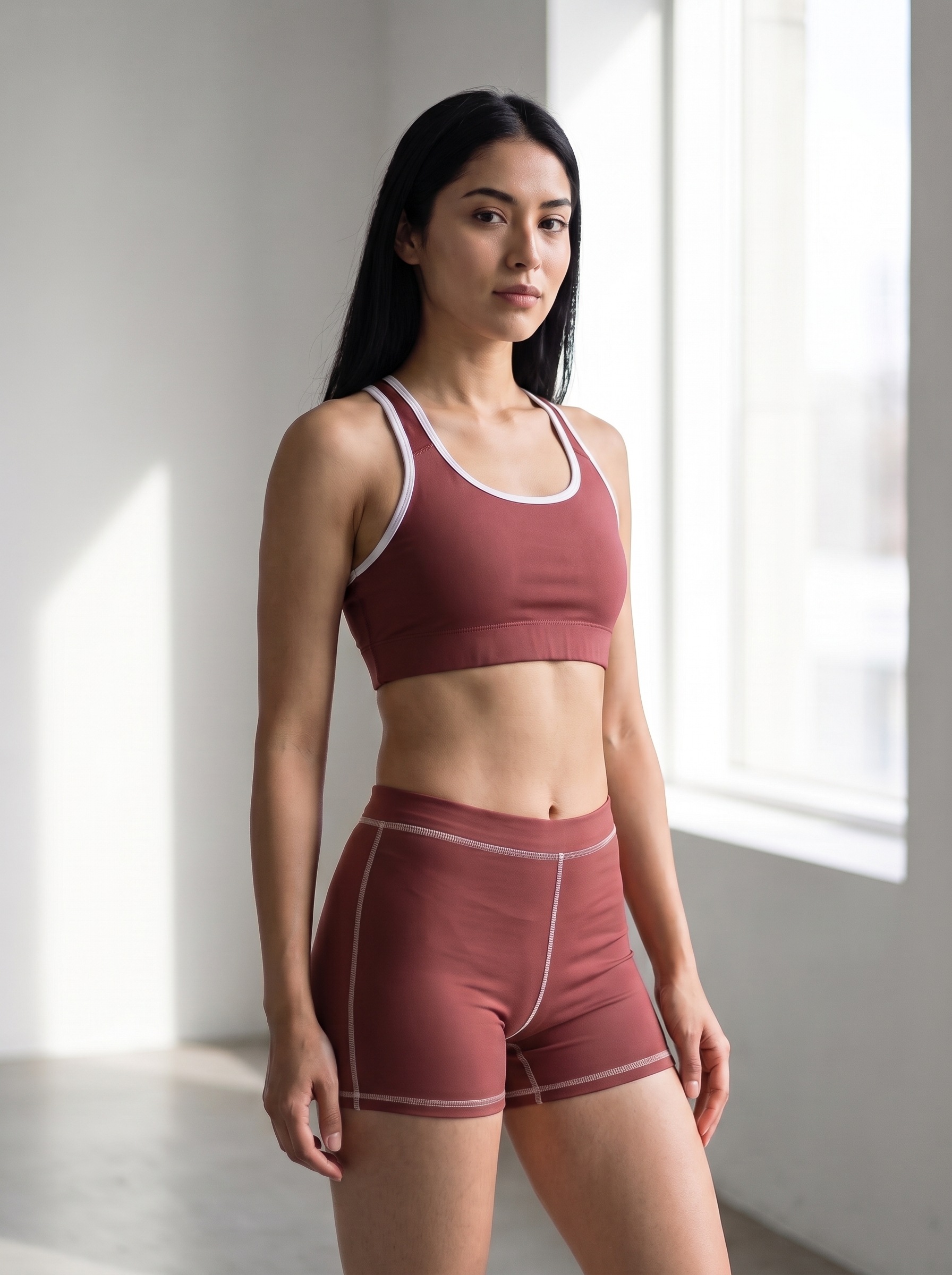 Classic Sports Bra in Marsala