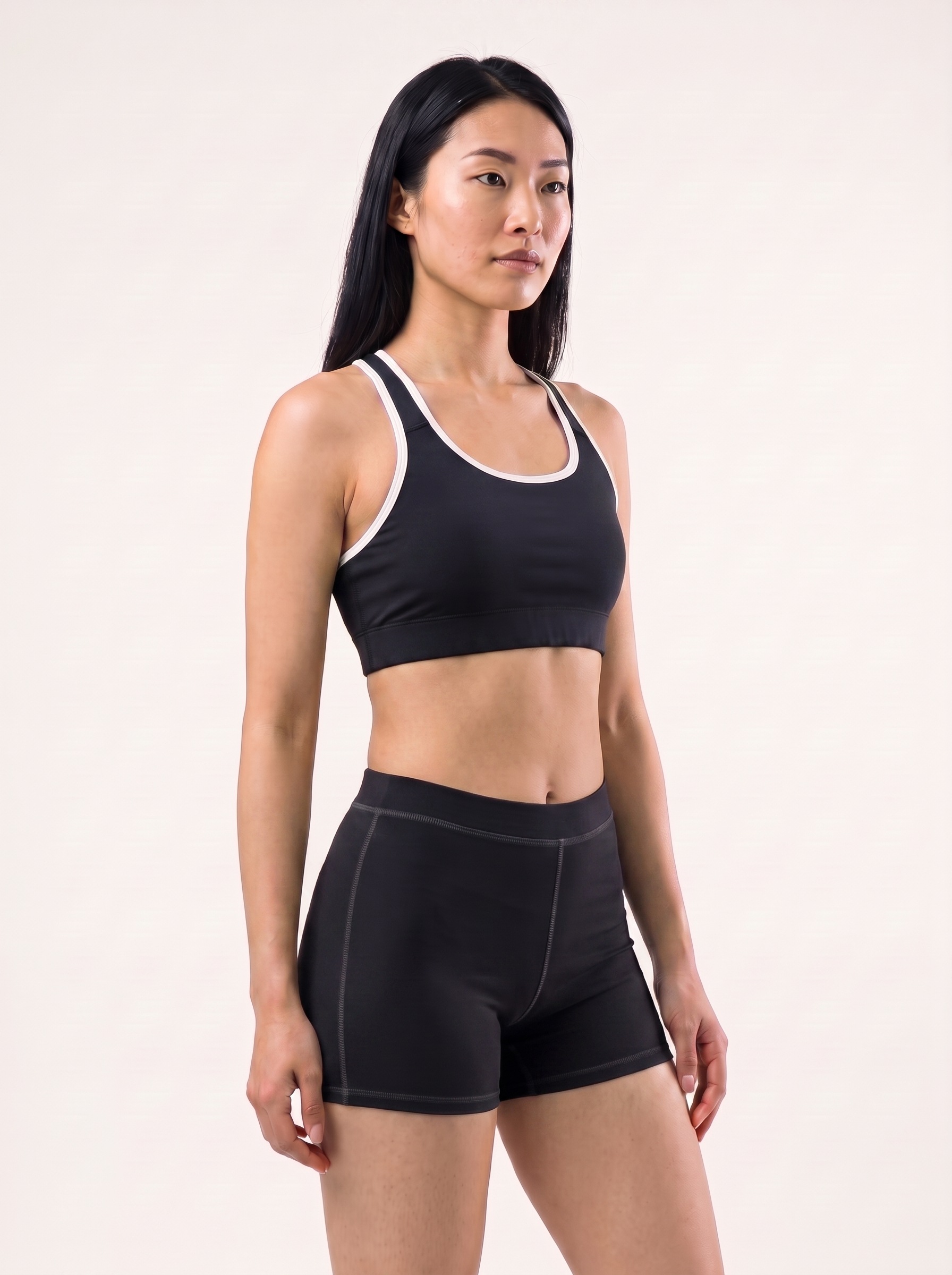 Classic Sports Bra in Midnight Black