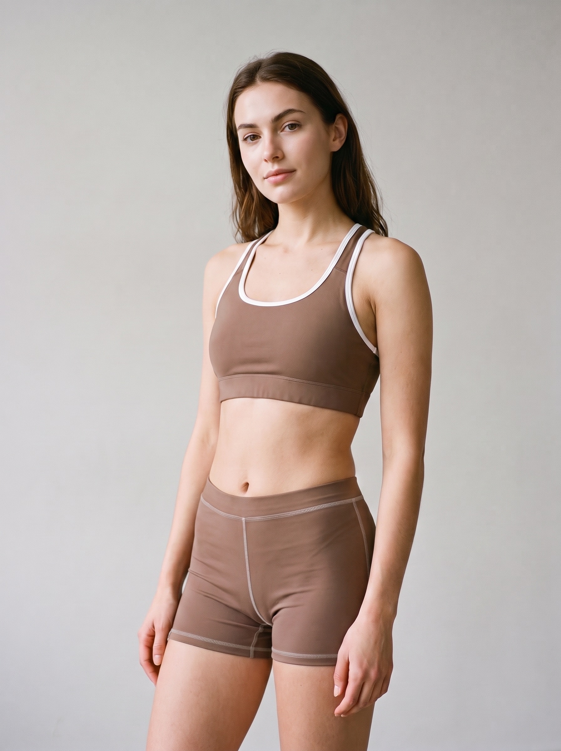 Classic Sports Bra in Mocha