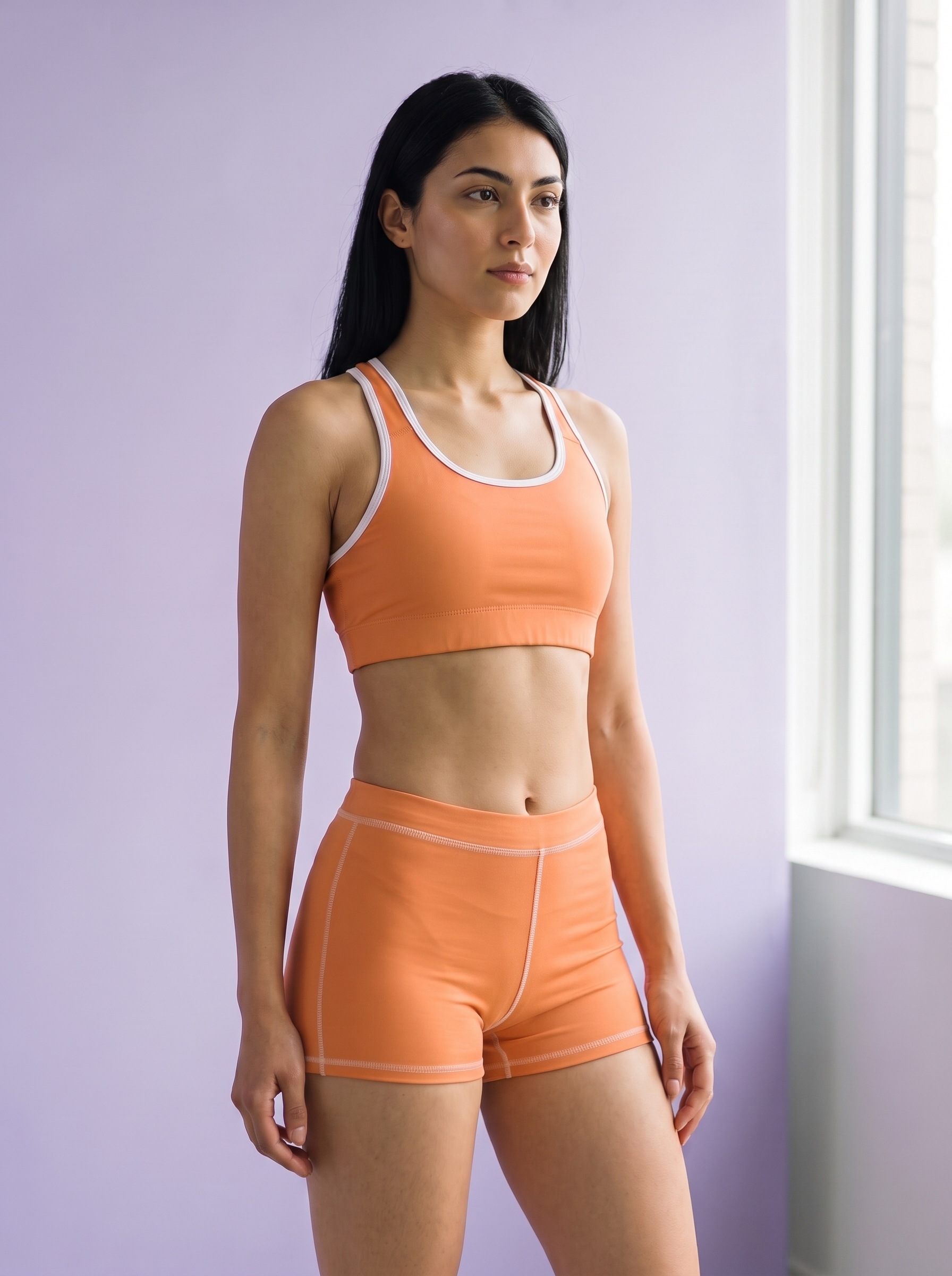 Classic Sports Bra in Muskmelon
