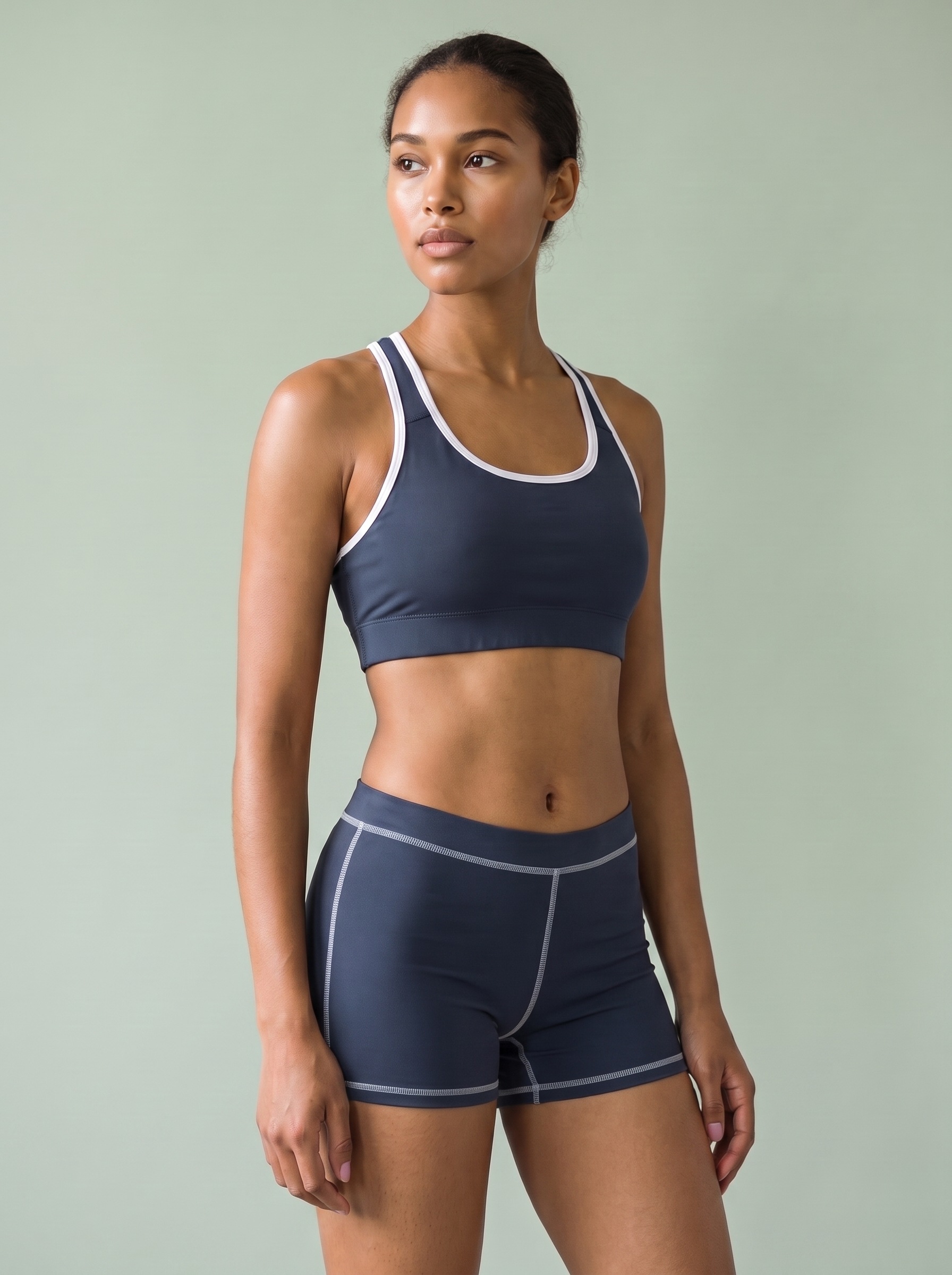 Classic Sports Bra in Naval