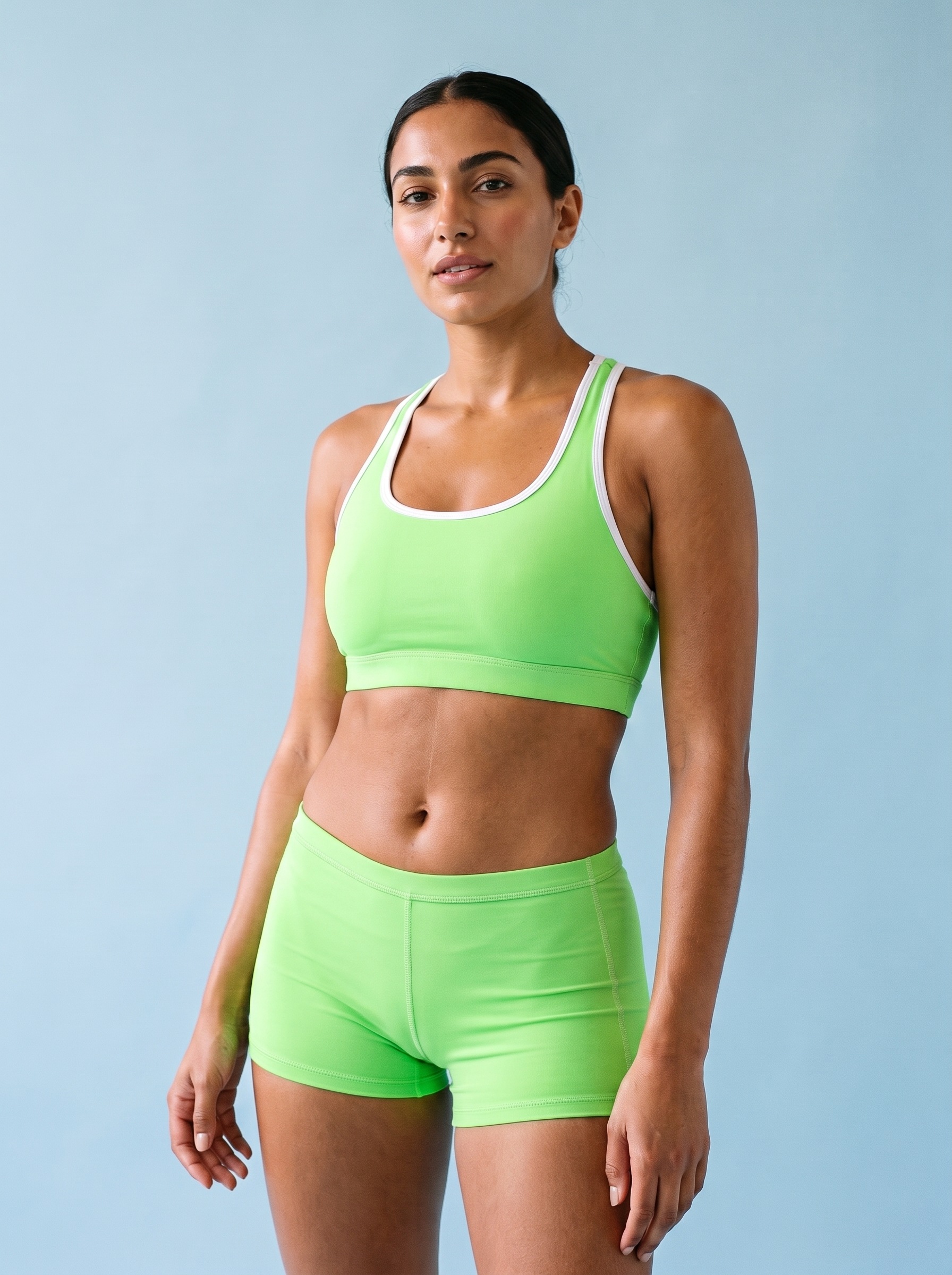 Classic Sports Bra in Neon Green