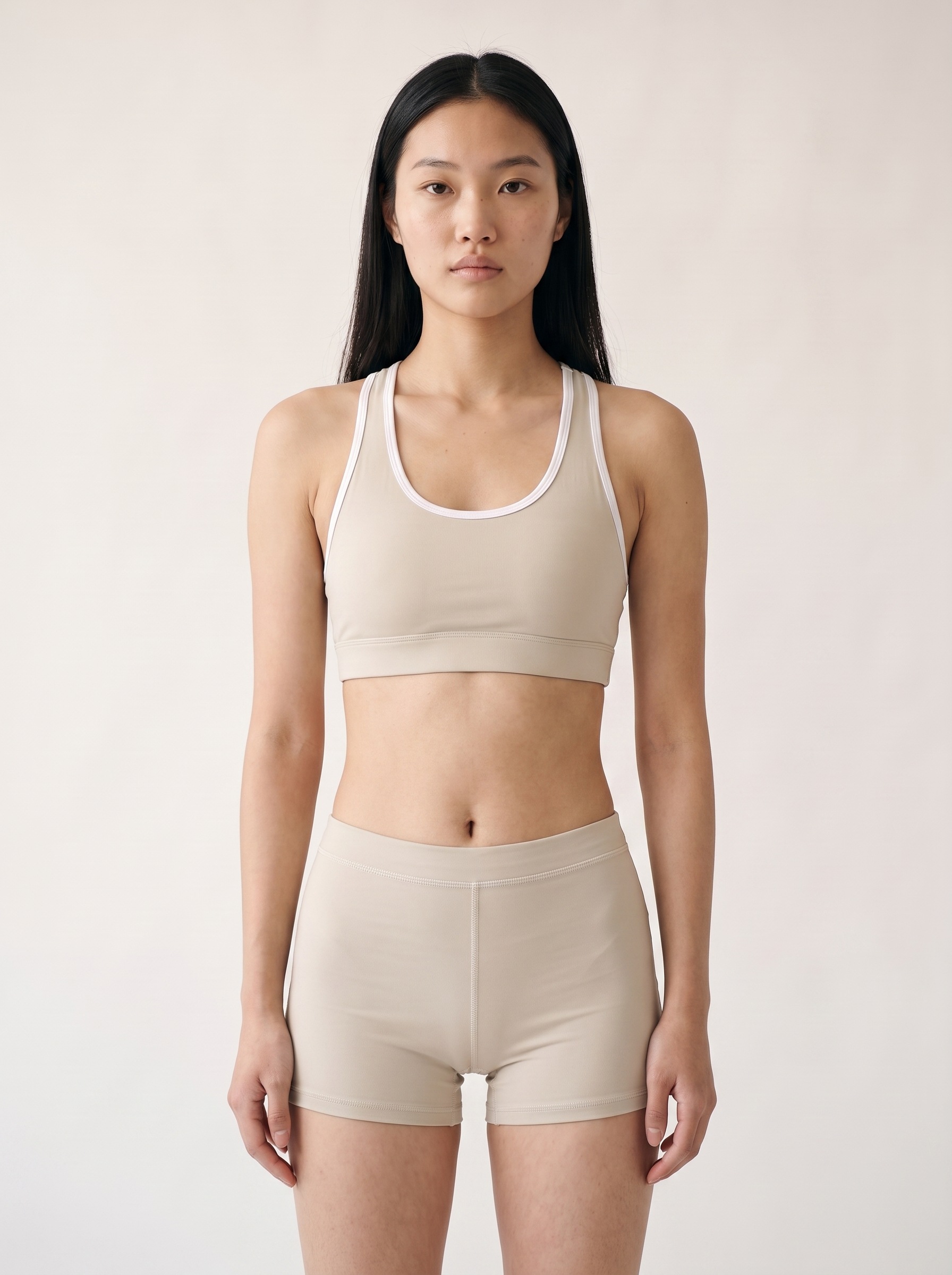 Classic Sports Bra in Oyster