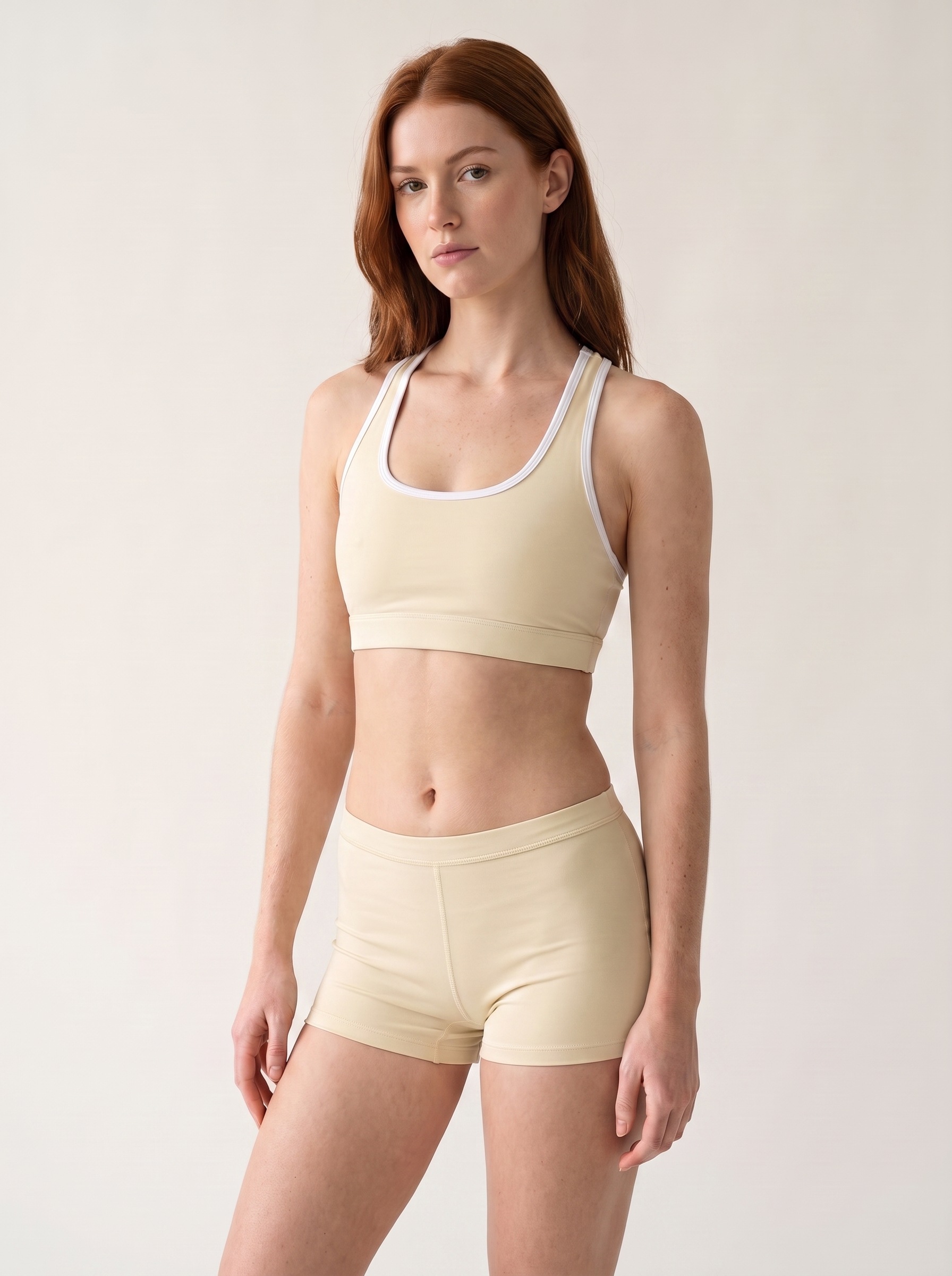 Classic Sports Bra in Parchment
