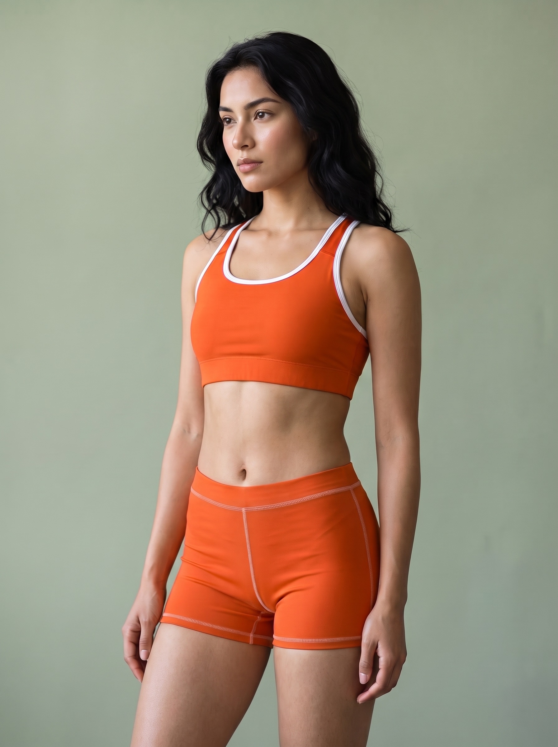Short Shorts in Persimmon
