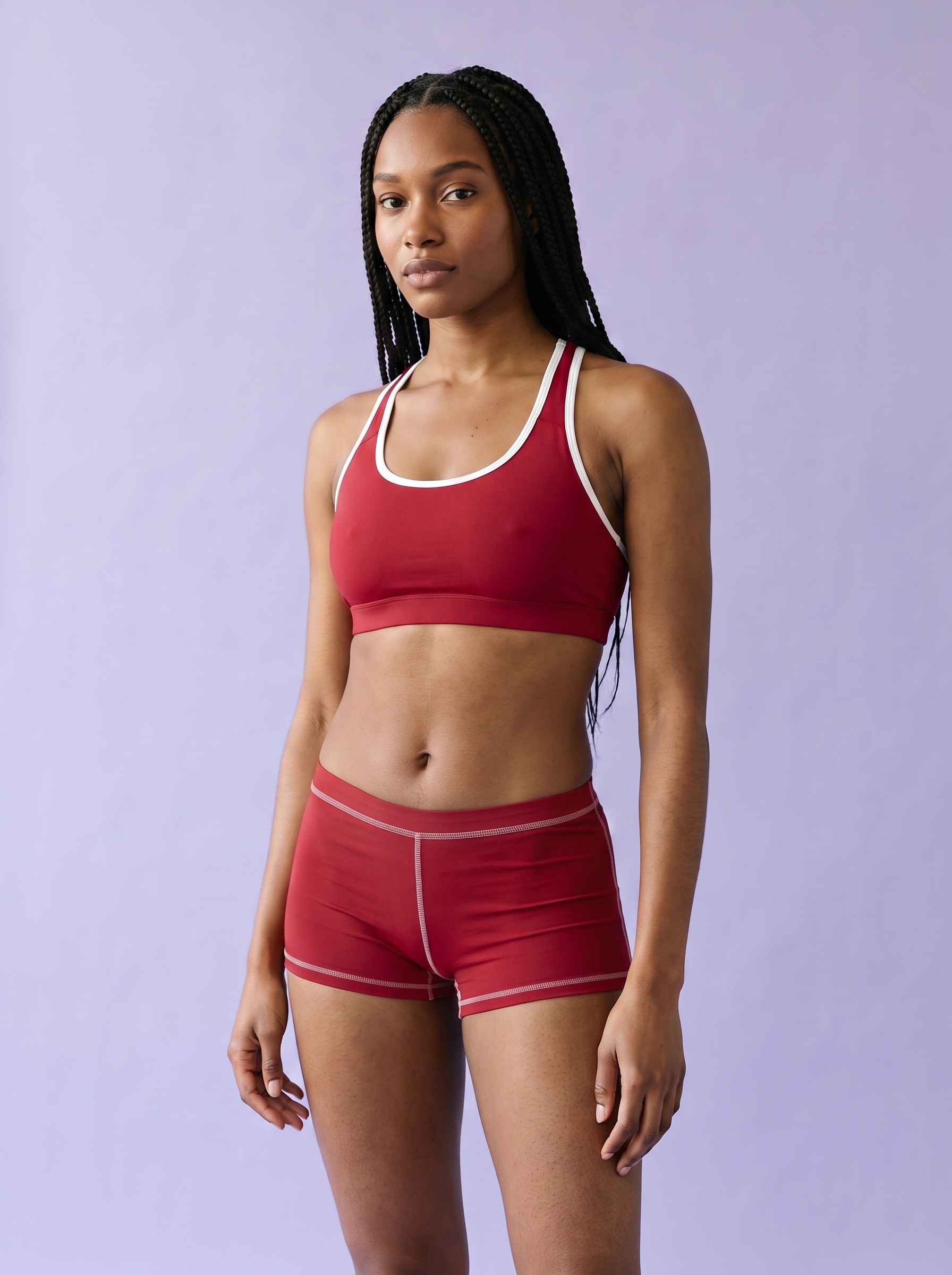 Classic Sports Bra in Red
