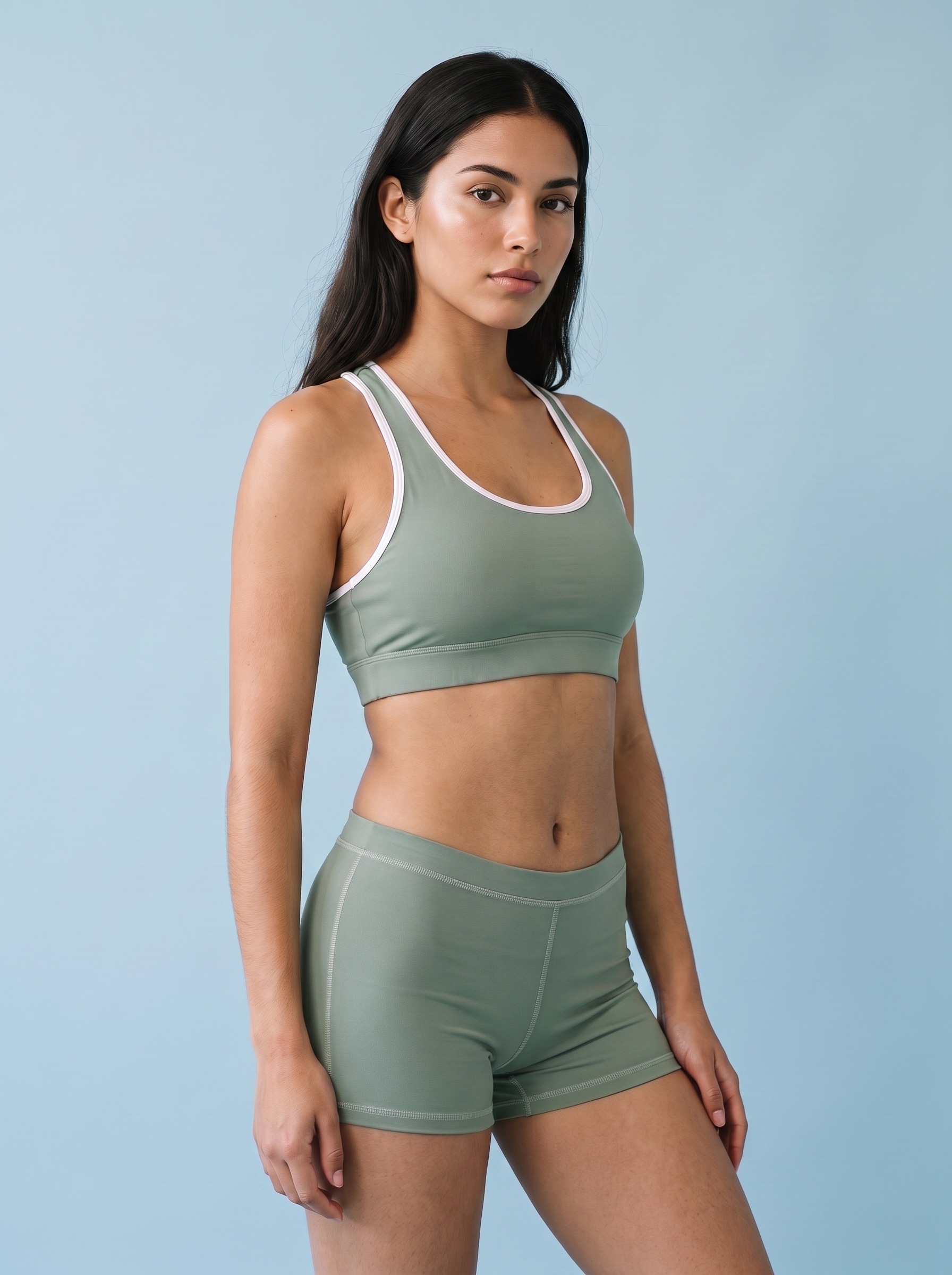 Classic Sports Bra in Sage Green