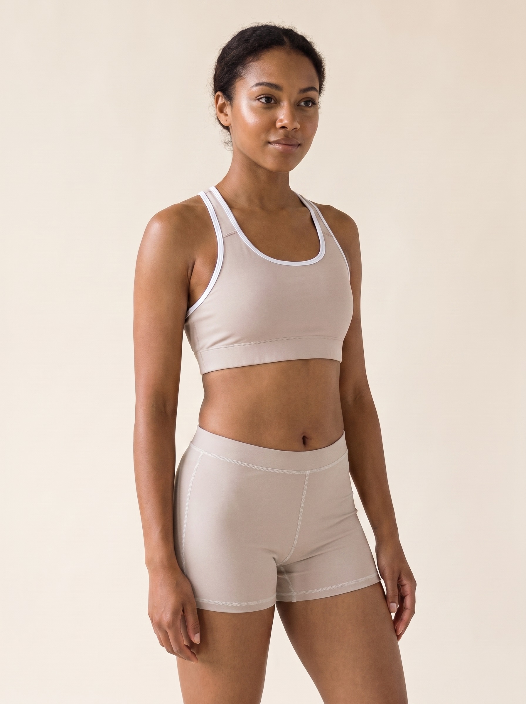 Classic Sports Bra in Sand