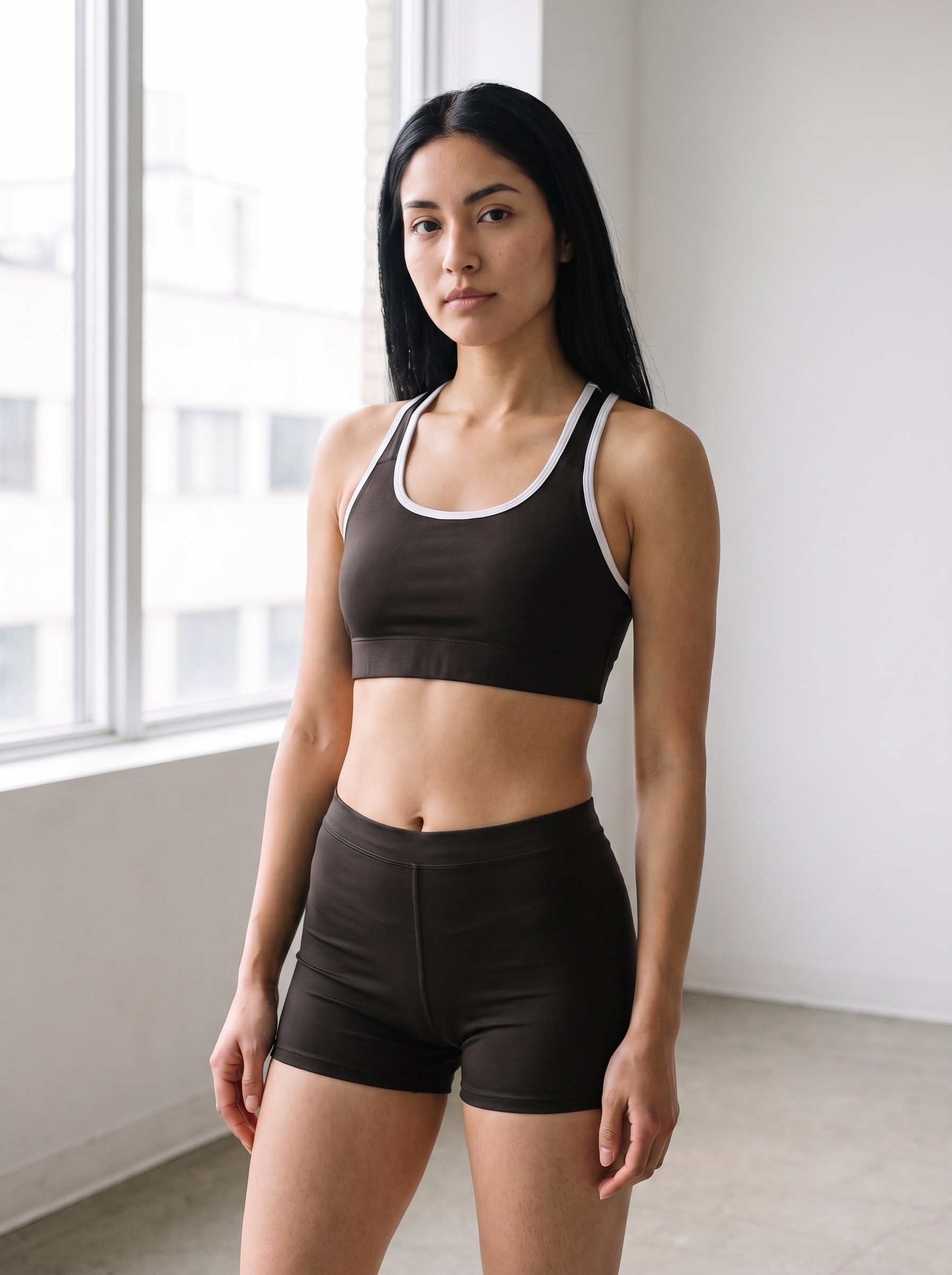 Classic Sports Bra in Soot