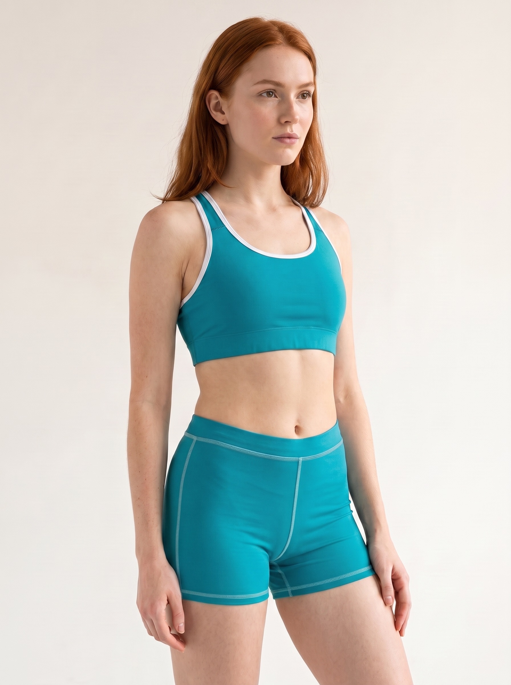 Classic Sports Bra in Teal