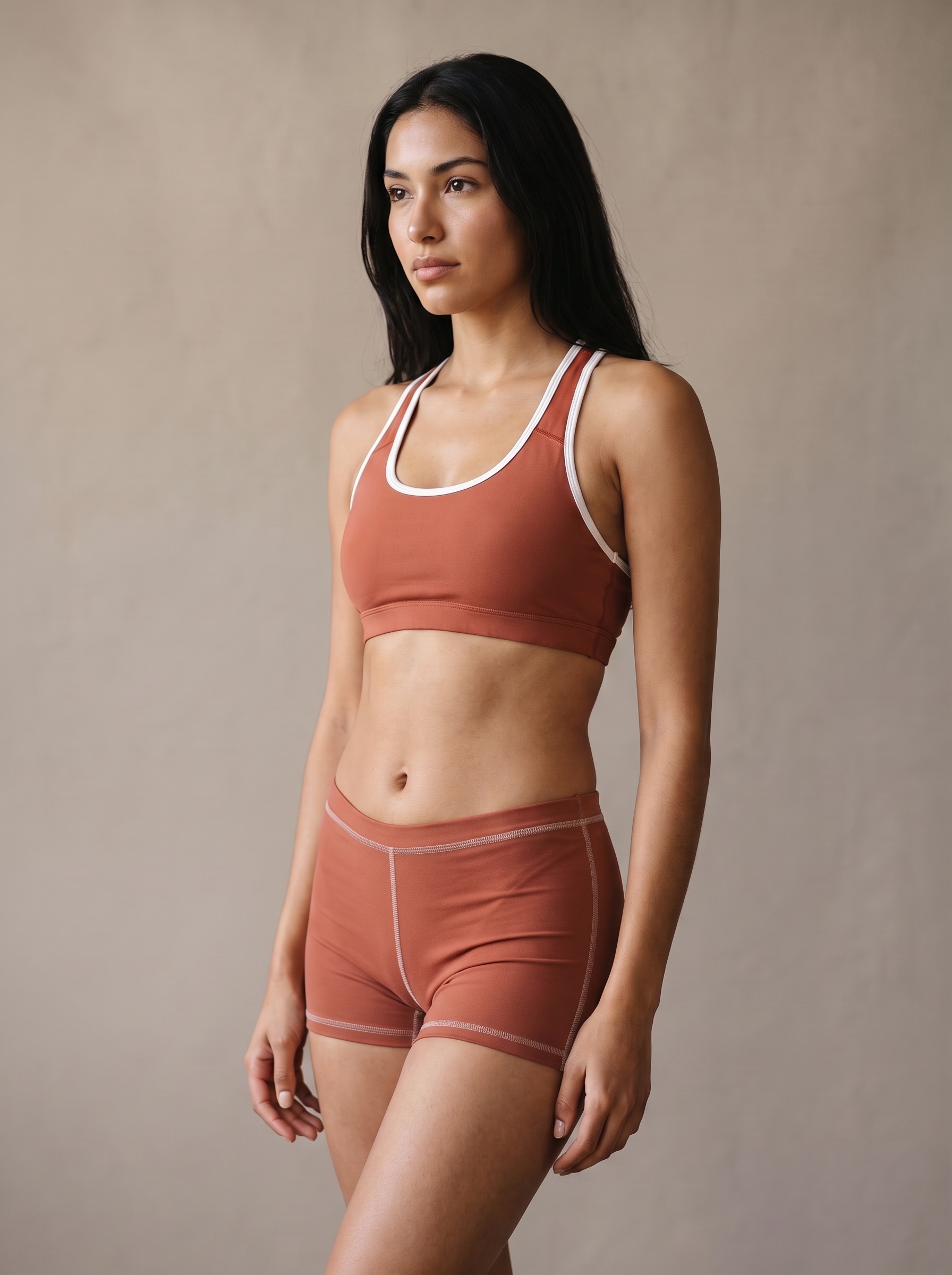 Classic Sports Bra in Terracotta